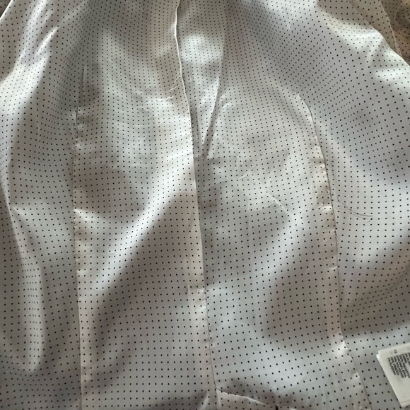 Vintage H & M Gray Women's Blazer - polka dot interior lining - Picture 6 of 9